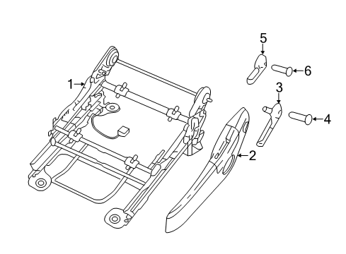 2011 Chrysler 200 Tracks & Components Diagram