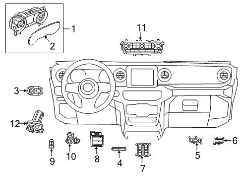 2020 Jeep Gladiator Automatic Temperature Controls Diagram