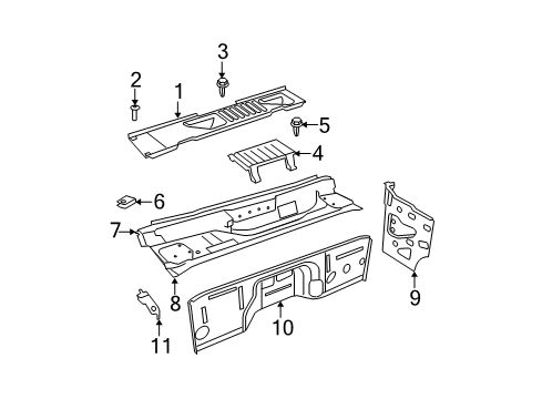 2009 Jeep Wrangler Cowl Diagram