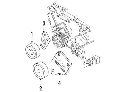 1995 Dodge Intrepid Belts & Pulleys Diagram