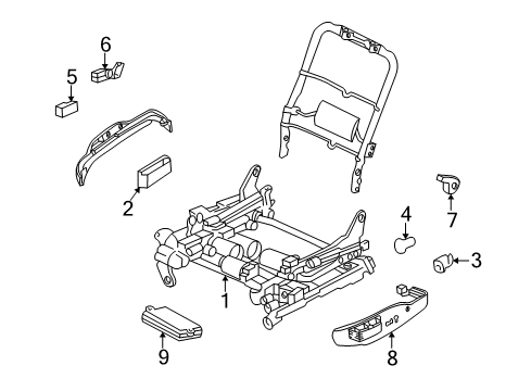 2000 Dodge Intrepid Tracks & Components Diagram