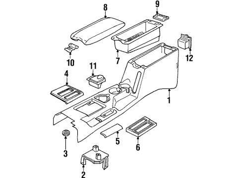 2001 Jeep Cherokee Console Diagram