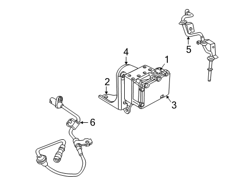 2001 Chrysler Sebring ABS Components Diagram