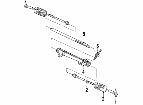 1985 Dodge Mini Ram Steering Column & Wheel, Steering Gear & Linkage Diagram 3 - Thumbnail