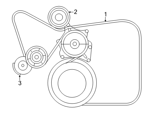 2016 Dodge Viper Belts & Pulleys Diagram