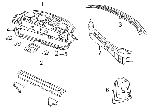 2017 Chrysler 300 Rear Body Diagram