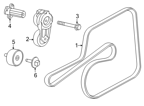 2022 Dodge Charger Belts & Pulleys Diagram