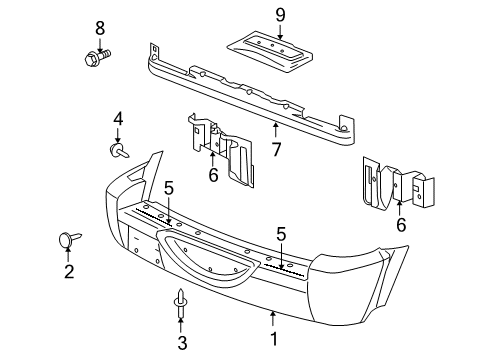 2007 Jeep Liberty Rear Bumper Diagram