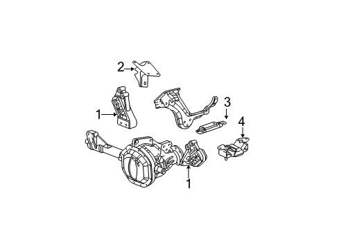 2003 Dodge Ram 1500 Engine & Trans Mounting Diagram 7 - Thumbnail