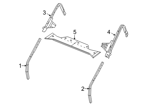 2020 Jeep Gladiator Roll Bar Diagram