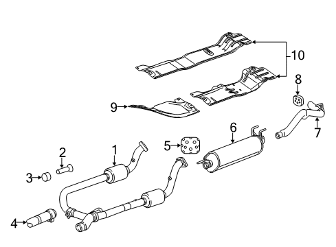 2010 Dodge Ram 2500 Exhaust Components Diagram