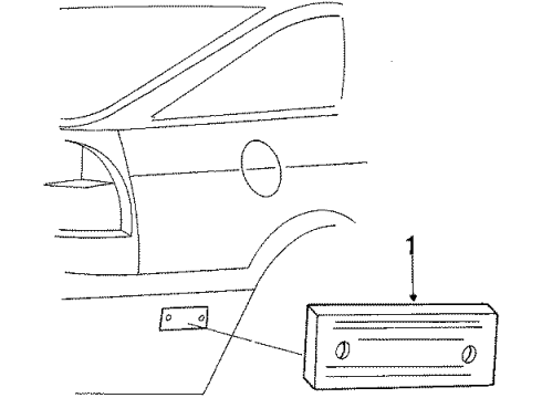 1988 Dodge Daytona Rear Lamps - Side Marker Lamps Diagram