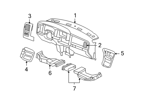 2007 Dodge Ram 1500 Ducts Diagram 1 - Thumbnail