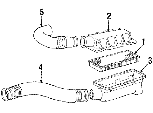 1991 Chrysler LeBaron Air Intake Diagram