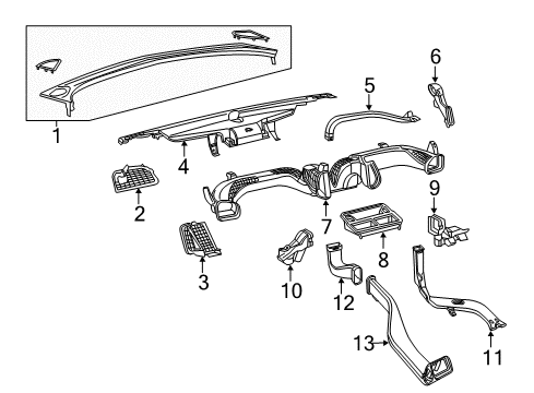 2015 Chrysler 200 Ducts Diagram