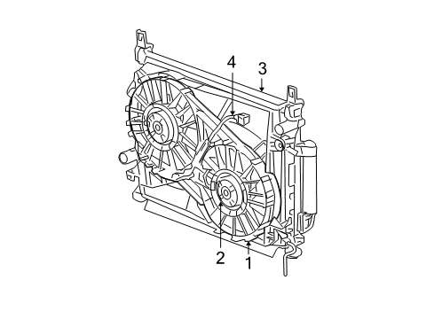 2005 Dodge Magnum Cooling System, Radiator, Water Pump, Cooling Fan Diagram 2 - Thumbnail