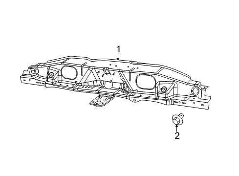 2019 Ram ProMaster 1500 Radiator Support Diagram