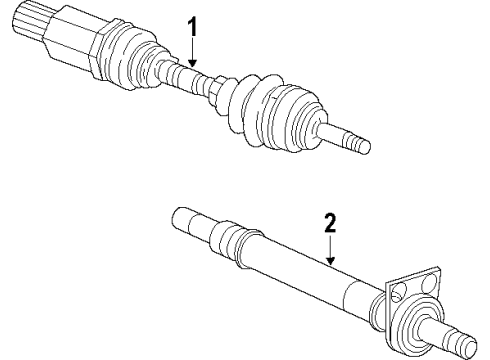 2011 Dodge Avenger Front Axle Shafts & Joints, Drive Axles Diagram
