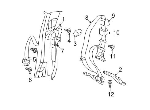 2008 Dodge Ram 1500 Seat Belt Diagram