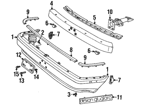 1990 Dodge Monaco Front Bumper Diagram
