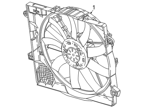 2025 Jeep Wrangler Cooling Fan, Cooling System, Radiator, Water Pump Diagram 1 - Thumbnail