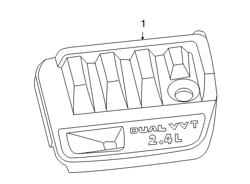 2009 Jeep Compass Engine Appearance Cover Diagram