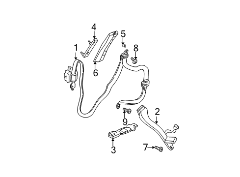 2003 Chrysler Sebring Seat Belt Diagram
