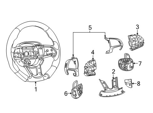 2022 Dodge Charger Steering Column & Wheel, Steering Gear & Linkage Diagram 5 - Thumbnail