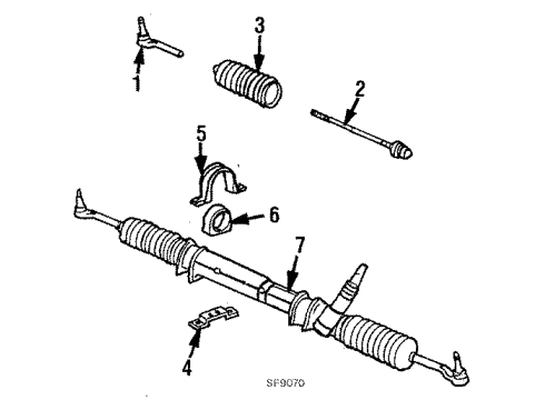 1984 Dodge Charger Steering Column & Wheel, Steering Gear & Linkage Diagram 2 - Thumbnail