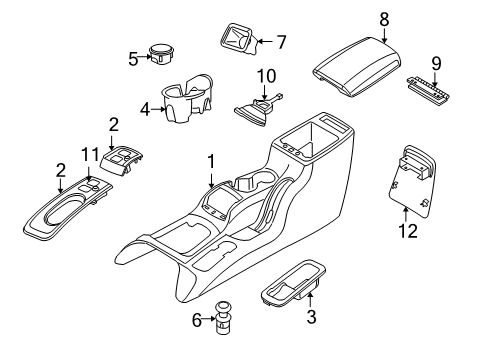 2007 Jeep Liberty Center Console Diagram