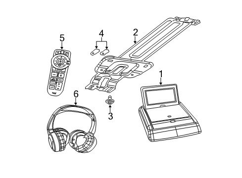 2009 Jeep Grand Cherokee Entertainment System Components Diagram