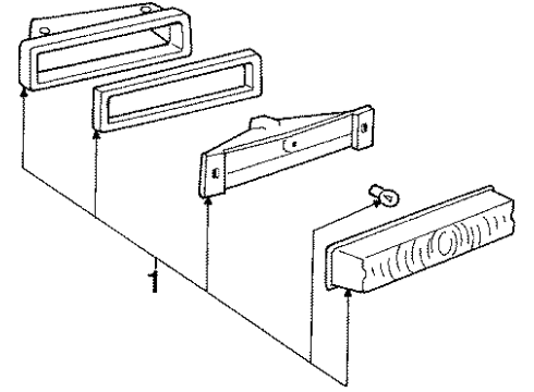 1990 Chrysler TC Maserati Front Lamps - Side Marker Lamps Diagram