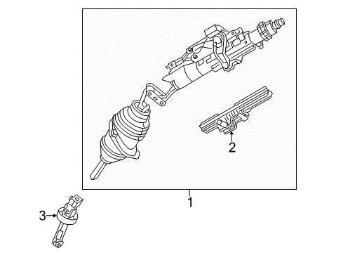 2020 Chrysler 300 Steering Column & Wheel, Steering Gear & Linkage Diagram 2 - Thumbnail