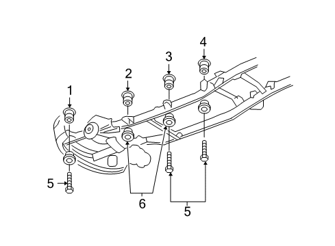 2008 Dodge Ram 1500 Frame & Components Diagram 2 - Thumbnail