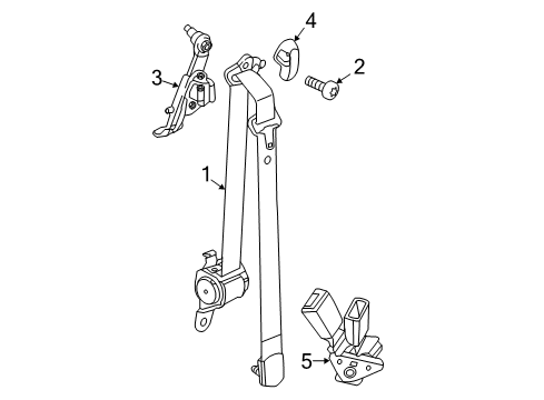 2020 Chrysler Voyager Seat Belt Diagram