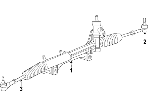 2009 Chrysler Aspen P/S Pump & Hoses, Steering Gear & Linkage Diagram