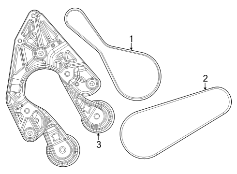 2025 Jeep Grand Cherokee Belts & Pulleys Diagram