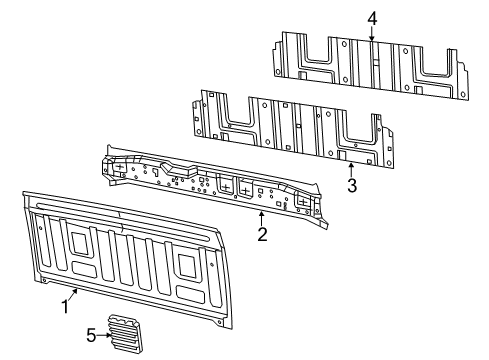 2023 Ram 1500 Classic Back Panel Diagram 2 - Thumbnail