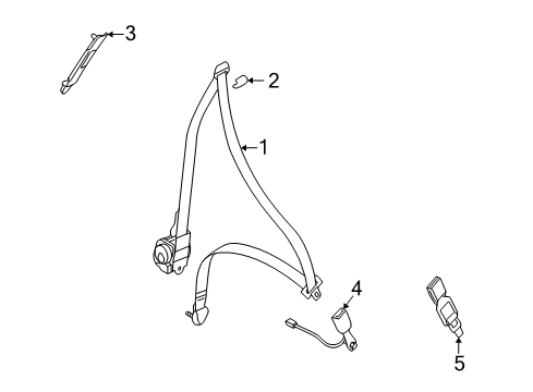 2005 Dodge Stratus Seat Belt Diagram
