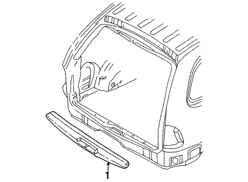 1998 Dodge Caravan Interior Trim - Rear Body Diagram