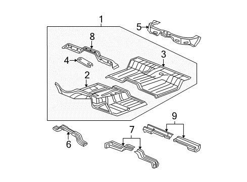2011 Ram 1500 Cab - Floor Diagram 2 - Thumbnail