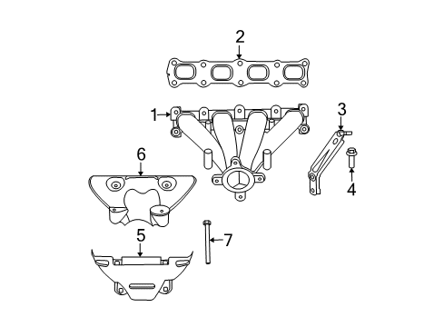 2007 Chrysler Sebring Exhaust Manifold Diagram