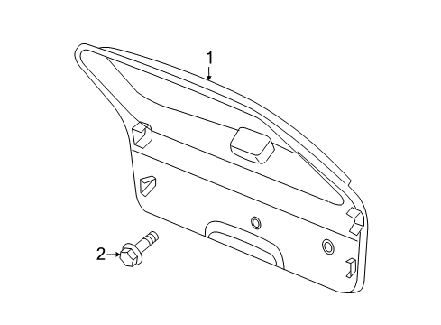 2009 Jeep Grand Cherokee Interior Trim - Lift Gate Diagram