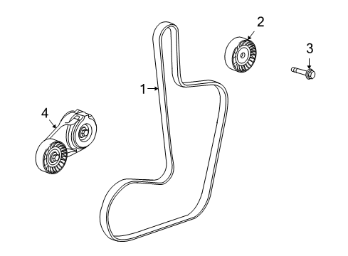 2010 Dodge Journey Belts & Pulleys, Maintenance Diagram 2 - Thumbnail