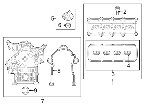 2023 Chrysler 300 Valve & Timing Covers Diagram
