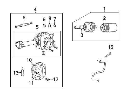 2003 Jeep Liberty Front Suspension Components, Lower Control Arm, Upper Control Arm, Stabilizer Bar Diagram
