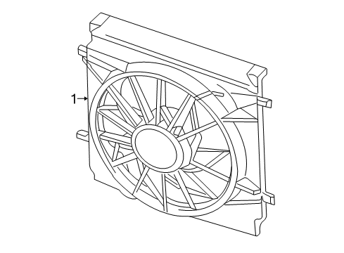 2005 Jeep Liberty Radiator & Components, Cooling Fan Diagram