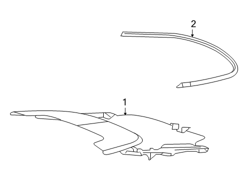 2008 Chrysler Sebring Stowage Compartment Diagram