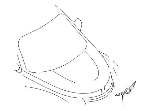 2005 Chrysler PT Cruiser Exterior Trim - Hood Diagram
