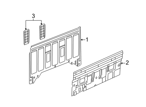 2006 Dodge Dakota Back Panel Diagram 1 - Thumbnail